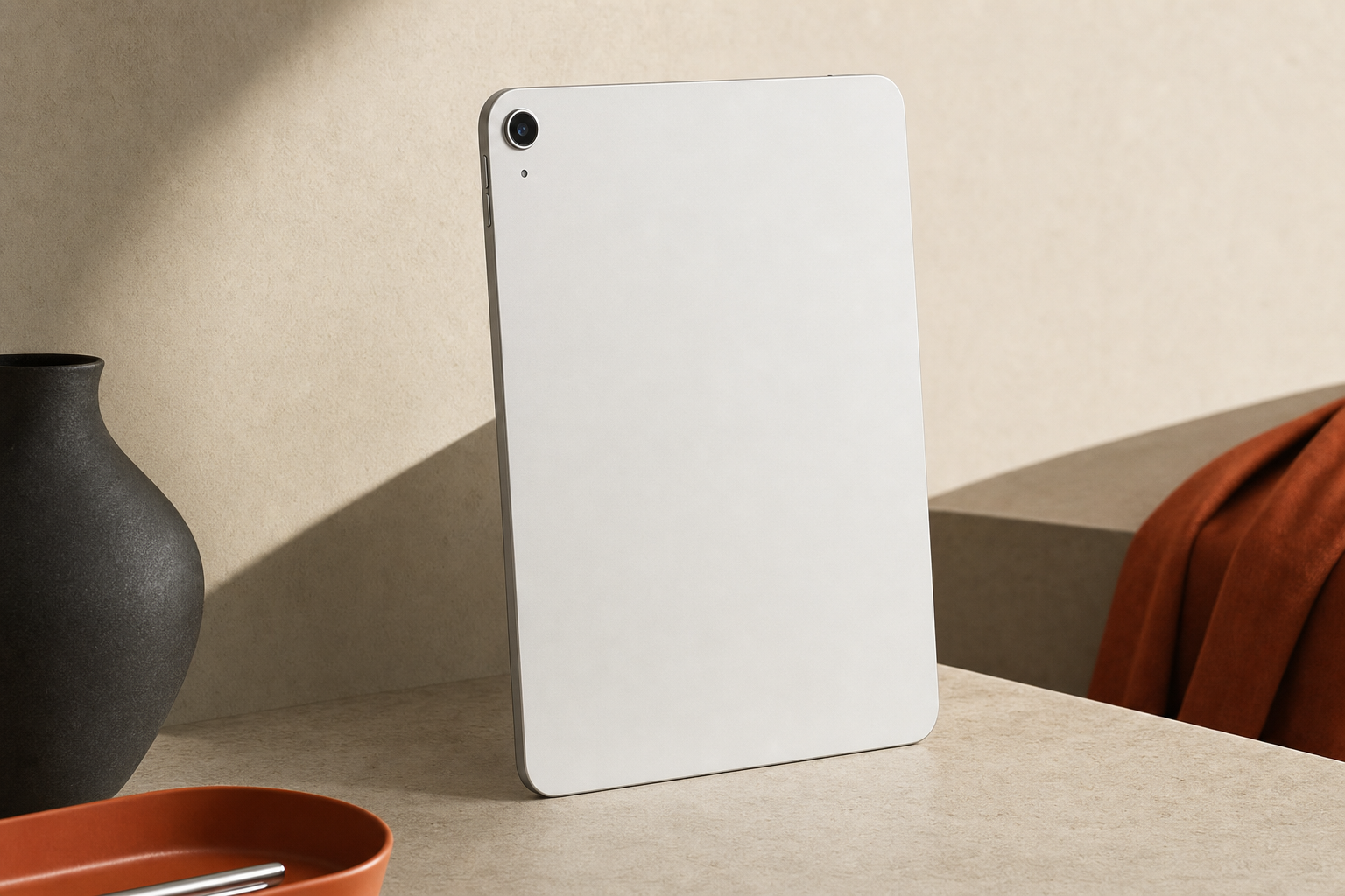 Apple iPad 11-inch A16 rear aluminum silver finish and side profile view